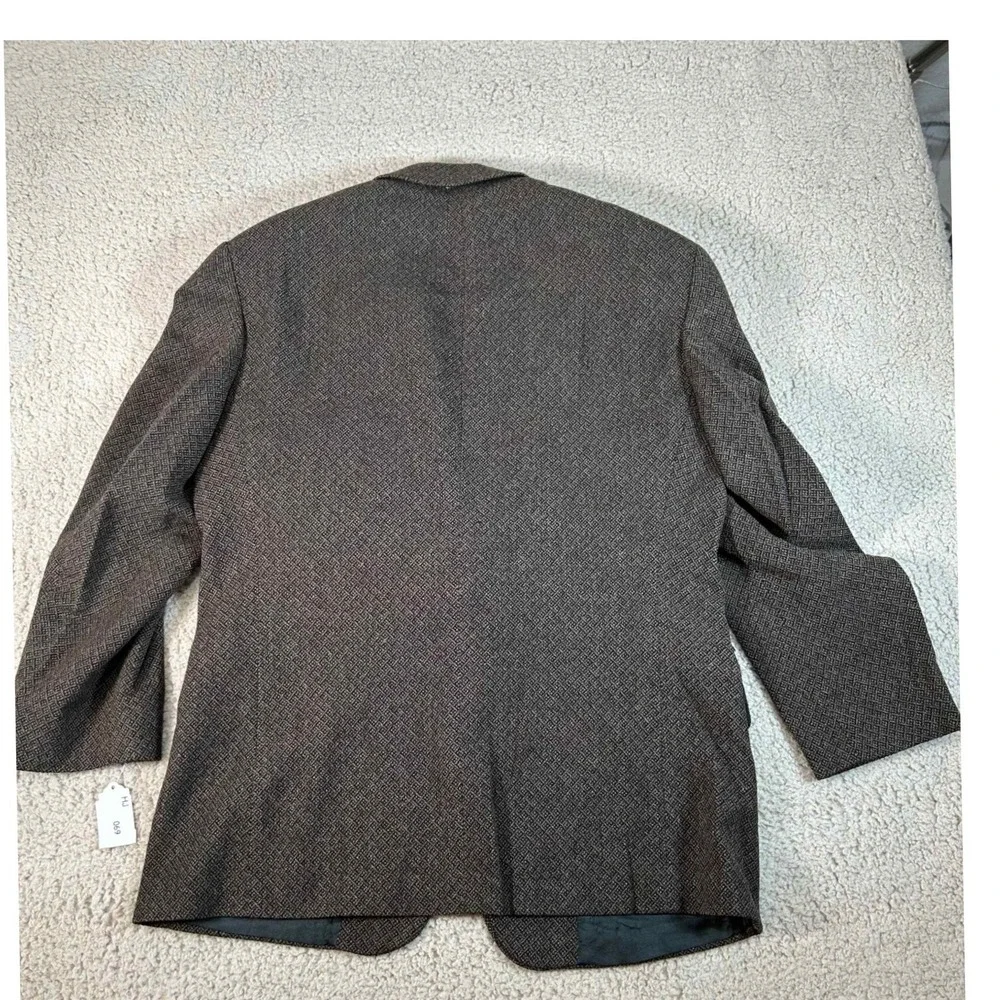 Franco Tassi Mens 39S Brown Textured 100% Wool 2 Button Blazer Sport Coat Canada